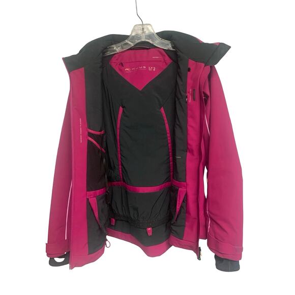 KJUS Women’s Small Ski Jacket Magenta Waterproof Insulated Performance Outerwear - Picture 2 of 12